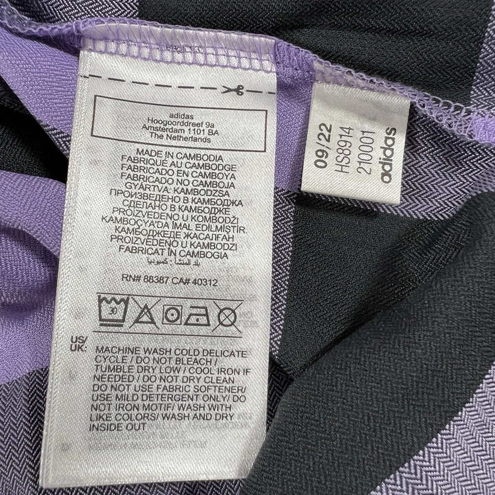Adidas 5.10 Five Ten Flannel Plaid Shirt Purple/Black‎ HS8914 Size Medium NWT